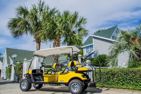 Gas Powered Street Legal Golf Cart included with your stay. Seats 6. 
