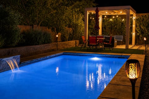 Summers are great for a cool evening dip in the pool.