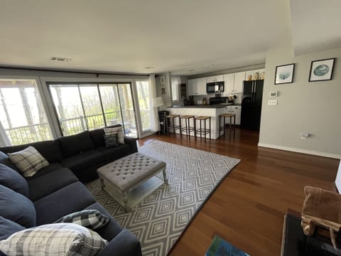 Open living room/kitchen concept