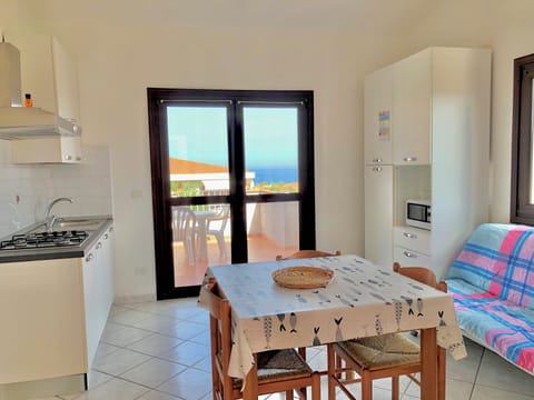 Standard Condo | Private kitchen | Full-size fridge, microwave, cleaning supplies, freezer