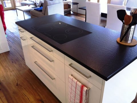 Furniture, Cabinetry, Wood, Table, Flooring, Wood Stain, Floor, Material Property, Hardwood, Kitchen