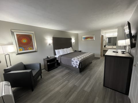 Blackout drapes, iron/ironing board, free WiFi, bed sheets