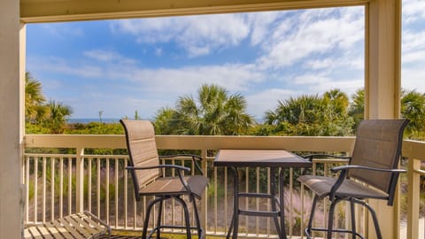 Balcony with ocean views