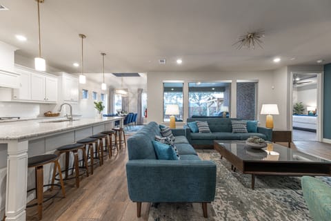 Open-concept living space with large island—perfect for gathering.