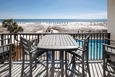 Private balcony with gulf front views