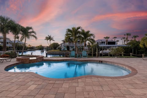 Pool overlooking bay.