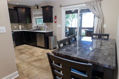 Lakeview while you have coffee and enjoy meals either inside or outside on deck.