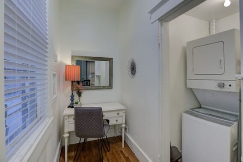 A quiet nook for calls, emails, or creative projects.