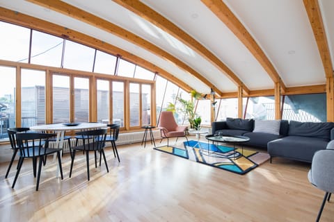 Panoramic Suite, 3 Bedrooms, Terrace | Living area | 43-inch Smart TV with digital channels, TV, Netflix