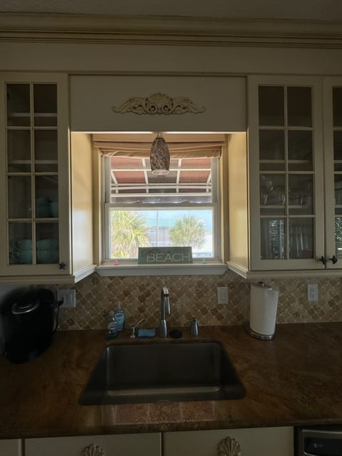 Kitchen sink (north side of the house)