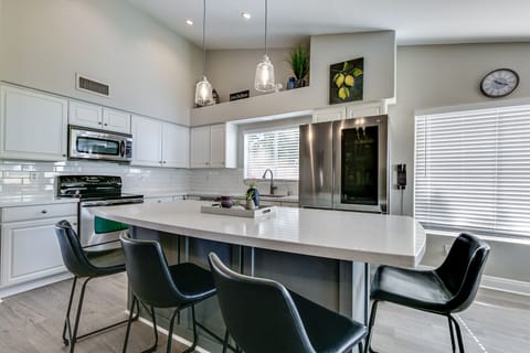 Fully updated kitchen with open concept