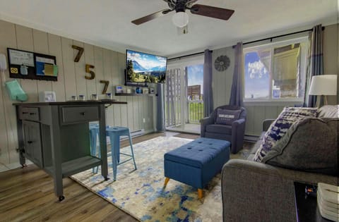 Enjoy the 60" TV in the living room!