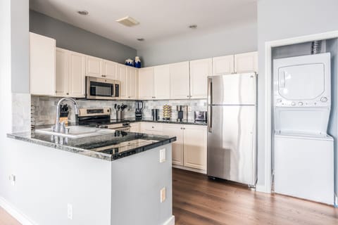 Fully stocked kitchen