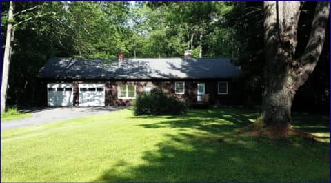 Tucked away in the trees, this retreat is far off the road for privacy & quiet.