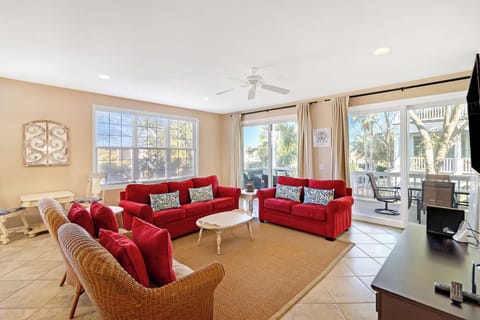 Living room with a sleeper sofa