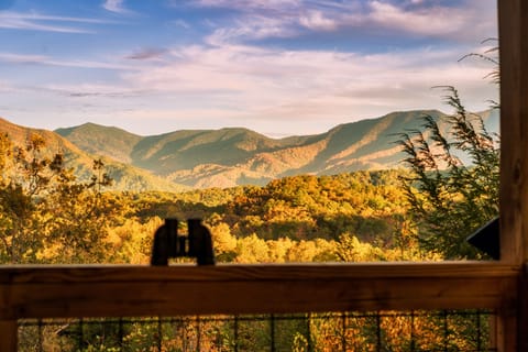 Enjoy the beautiful Mountain views from the deck!