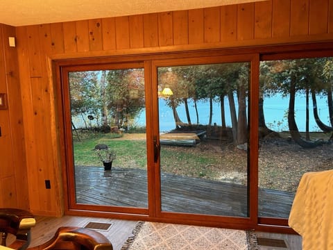 View west from dining table