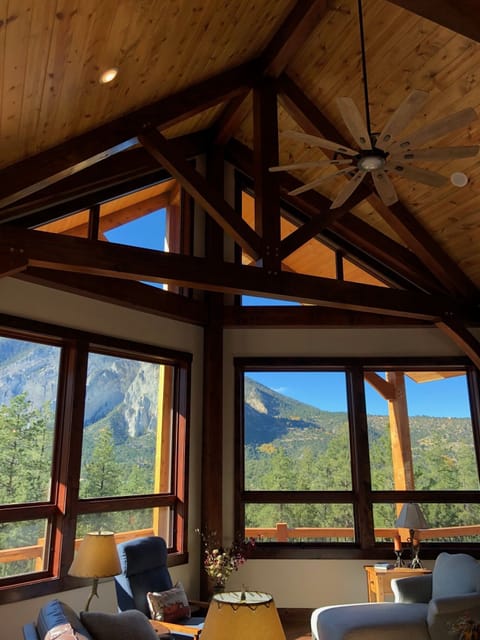 True Timber Frame with Mortise and Tenon Construction