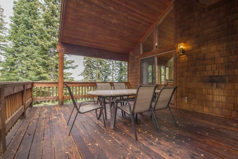 Deck 1/3 with entrance from Hot tub room and Living Room