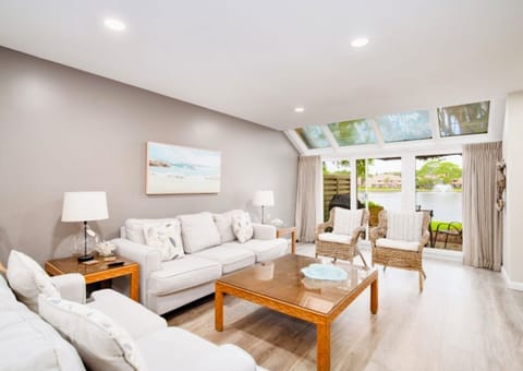 Living Room with Lakeside Views