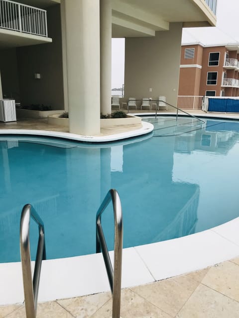 Heated outdoor pool