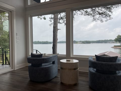 Enjoy your coffee watching the boats go by, and occasional sea plane landing. 