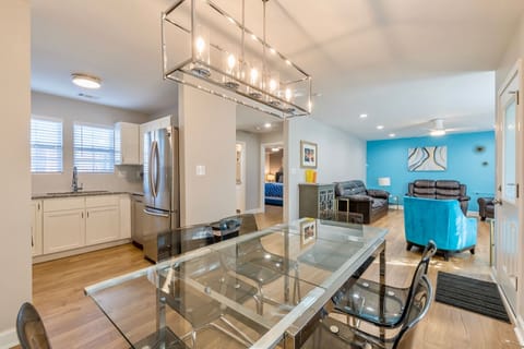 Enjoy the open floor plan from the dining area to the living room.