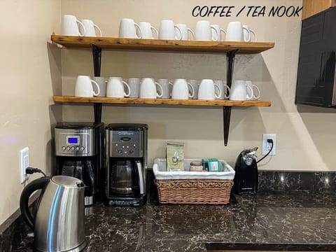 Coffee station in the kitchen