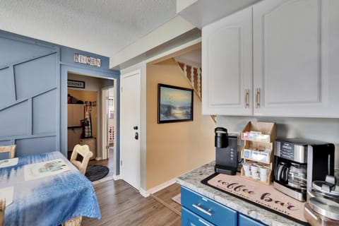 Coffee Bar includes Keurig and Mr. Coffee machines. 