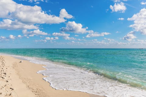 Beach nearby, beach towels