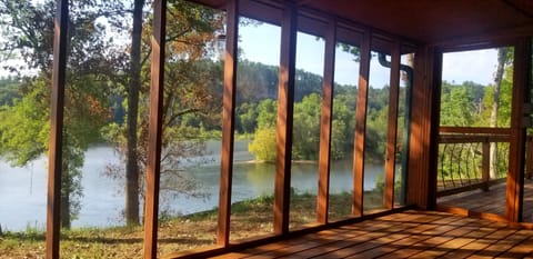 View from screened porch
