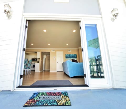 French doors into Your Home by the Sea from Ocean View Balcony!