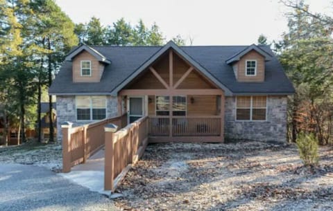 Front of Cabin. Ample parking in front with no steps!