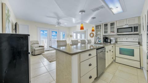 Kitchen Overlooks Living Room