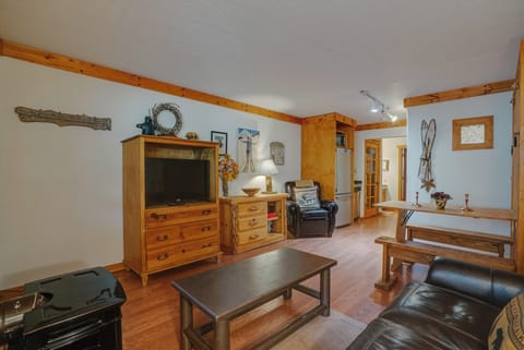 Living room with smart TV