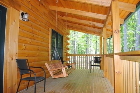 Covered porch with swing