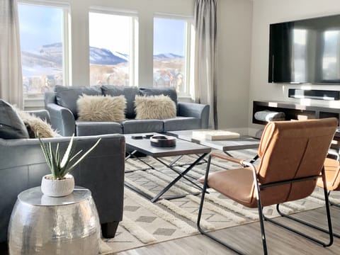 Spacious, penthouse condominium with 1,300 square feet of living space. 