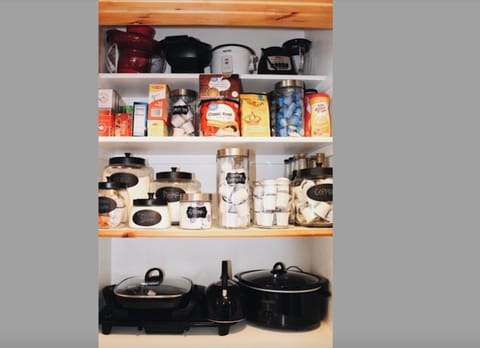 Pantry is fulled stocked with everything you need.