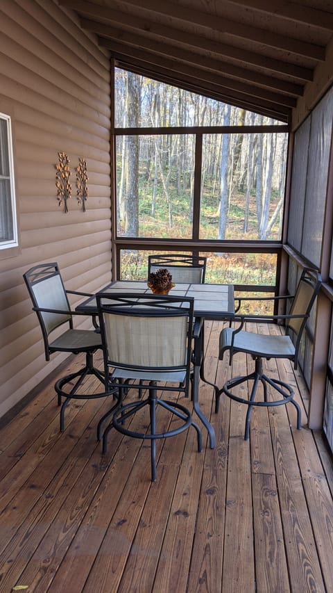 enjoy dinner or drinks on the porch