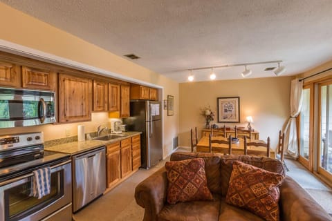 Kitchen, Dining Area, Living Room