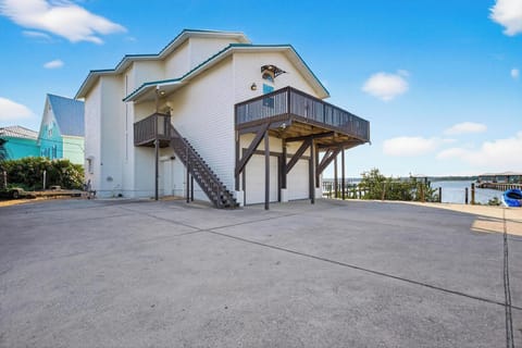 Entrance to the house is on the second floor. One flight of stairs to enter.