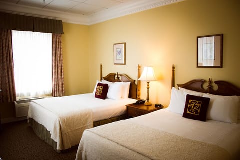 Traditional Double Room, 2 Double Beds | Premium bedding, desk, iron/ironing board, free cribs/infant beds