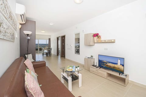 Living room with free wifi internet and iptv