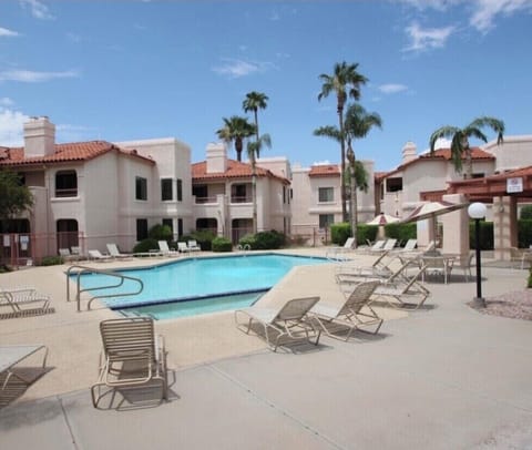 Pool just steps from unit