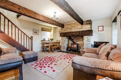 Bramble sitting room with log burner