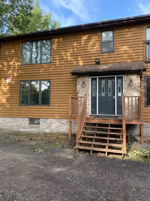 Main door. The condo is to the left of the stairs.