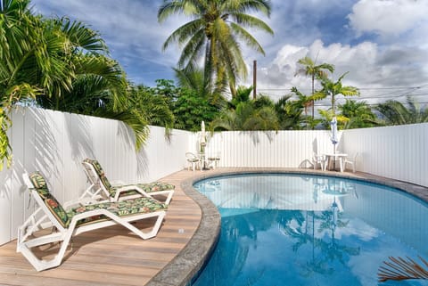 Enjoy your private pool. Relax in your own private pool surrounded by mature landscaping and multiple seating options for ultimate privacy and comfort.