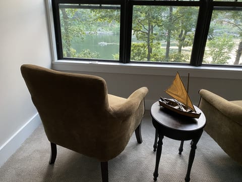 Master bedroom sitting area. 