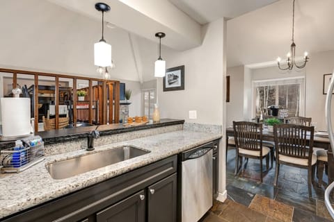 Stay part of the party with this open-layout kitchen