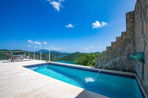 Pool and Side Deck (View East end and BVI)